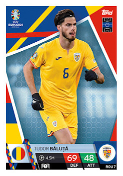 Tudor Baluta Romania Topps Match Attax EURO 2024 #ROM7